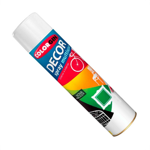 Spray Colorgin Decor Branco 360Ml 8641 Spray Colorgin Decor Branco 360Ml 8641