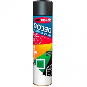 Spray Colorgin Decor Preto Fosco 360Ml 8711