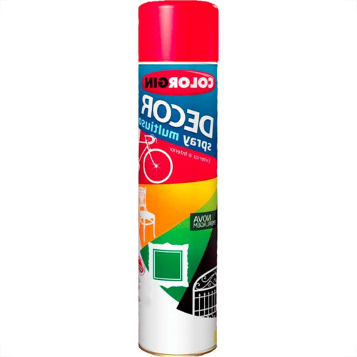 Spray Colorgin Decor Vermelho 360Ml 8761 Spray Colorgin Decor Vermelho 360Ml 8761