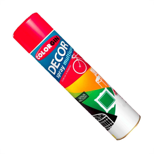 Spray Colorgin Decor Vermelho 360Ml 8761 Spray Colorgin Decor Vermelho 360Ml 8761