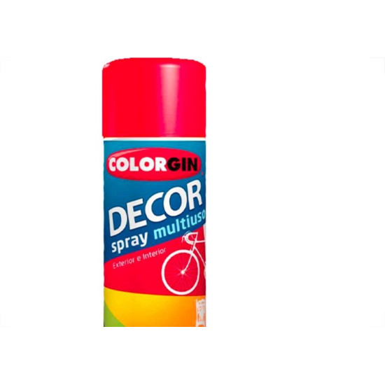 Spray Colorgin Decor Vermelho 360Ml 8761 Spray Colorgin Decor Vermelho 360Ml 8761