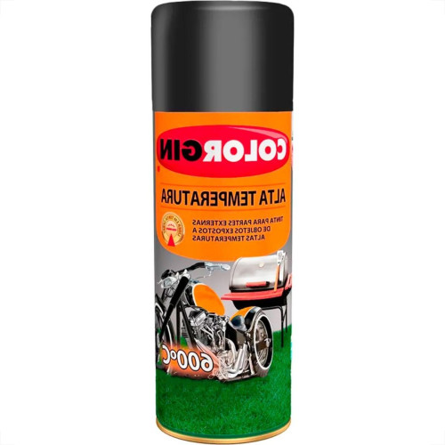 Spray Colorgin Alta Temperatura Preto 300Ml 5722 Spray Colorgin Alta Temperatura Preto 300Ml 5722