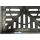 Grelha Plastica Quadrada Preta Roma 30X30Cm Com Caixilho