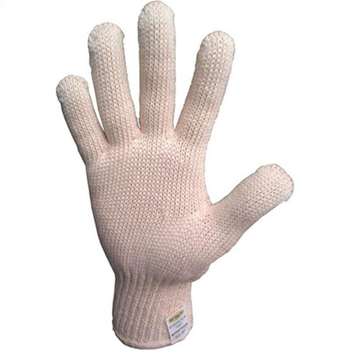 Luva Malha Trico Acrilon Simples Branca Cartela - Kit C/10 Pecas
