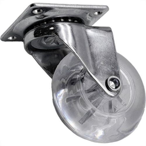 Rodizio Silicone Jomarca Base Giratoria Sem Trava 50Mm Rodizio Silicone Jomarca Base Giratoria Sem Trava 50Mm