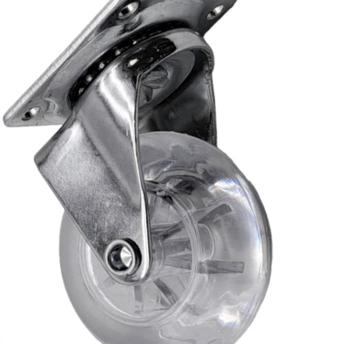 Rodizio Silicone Jomarca Base Giratoria Sem Trava 50Mm Rodizio Silicone Jomarca Base Giratoria Sem Trava 50Mm