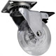 Rodizio Silicone Jomarca Base Giratoria Com Trava 75Mm Rodizio Silicone Jomarca Base Giratoria Com Trava 75Mm