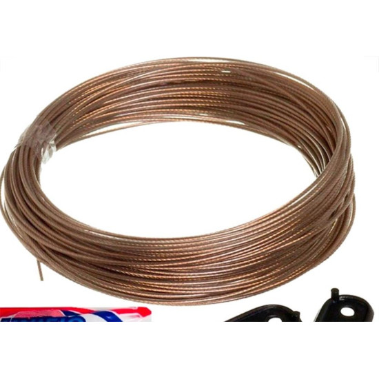 Varal De Aco Revestido Pvc Unifio 1,65Mm Com 10M - Kit C/12 Pecas Varal De Aco Revestido Pvc Unifio 1,65Mm Com 10M - Kit C/12 Pecas