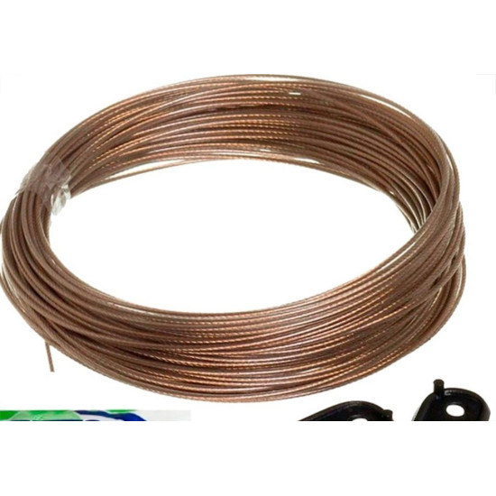 Varal De Aco Revestido Pvc Unifio 1,65Mm Com 20M - Kit C/12 Pecas Varal De Aco Revestido Pvc Unifio 1,65Mm Com 20M - Kit C/12 Pecas