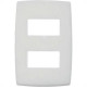 Placa Conjunto Modular Pialplus 4X2 - 2 Modulos Separados Horizontais 8506