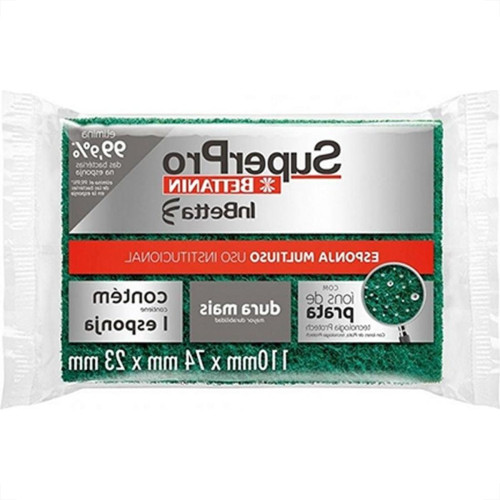 Esponja Dupla Face Multiuso Superpro Betanin - Kit C/10 Pecas Esponja Dupla Face Multiuso Superpro Betanin - Kit C/10 Pecas