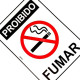 Placa Look 15X20Cm (Proibido Fumar) - Kit C/5 Pecas Placa Look 15X20Cm (Proibido Fumar) - Kit C/5 Pecas