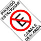 Placa Look 20X30Cm (Proibido Estacionar Carga/Descarga) - Kit C/5 Pecas Placa Look 20X30Cm (Proibido Estacionar Carga/Descarga) - Kit C/5 Pecas