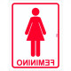 Placa Look 15X20Cm (Sanitario Feminino) - Kit C/5 Pecas Placa Look 15X20Cm (Sanitario Feminino) - Kit C/5 Pecas