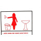 Placa Look 15X20Cm (Sanitario Feminino Educativo) - Kit C/5 Pecas Placa Look 15X20Cm (Sanitario Feminino Educativo) - Kit C/5 Pecas