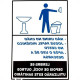 Placa Look 15X20Cm (Sanitario Masculino Educativo) - Kit C/5 Pecas Placa Look 15X20Cm (Sanitario Masculino Educativo) - Kit C/5 Pecas
