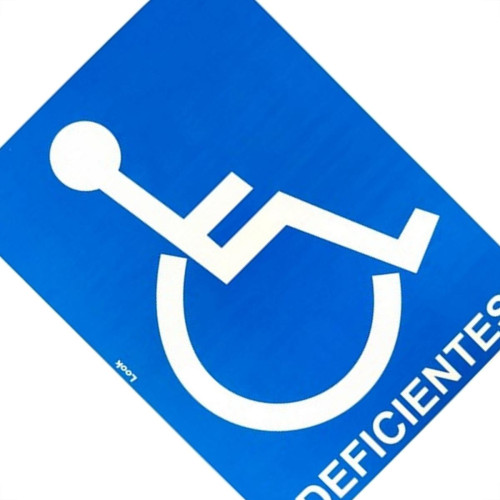 Placa Look 15X20Cm (Deficientes) - Kit C/5 Pecas