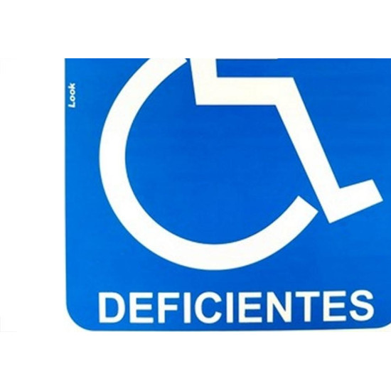 Placa Look 15X20Cm (Deficientes) - Kit C/5 Pecas