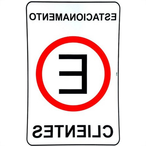 Placa Look 20X30Cm (Estacionamento Para Clientes) - Kit C/5 Pecas Placa Look 20X30Cm (Estacionamento Para Clientes) - Kit C/5 Pecas
