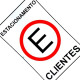 Placa Look 20X30Cm (Estacionamento Para Clientes) - Kit C/5 Pecas Placa Look 20X30Cm (Estacionamento Para Clientes) - Kit C/5 Pecas