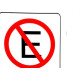 Placa Look 20X30Cm (Nao Estacione Dia/Noite) - Kit C/5 Pecas Placa Look 20X30Cm (Nao Estacione Dia/Noite) - Kit C/5 Pecas