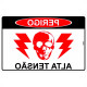 Placa Look 20X30Cm (Alta Tensao) - Kit C/5 Pecas Placa Look 20X30Cm (Alta Tensao) - Kit C/5 Pecas