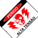 Placa Look 20X30Cm (Alta Tensao) - Kit C/5 Pecas Placa Look 20X30Cm (Alta Tensao) - Kit C/5 Pecas