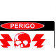 Placa Look 20X30Cm (Alta Tensao) - Kit C/5 Pecas Placa Look 20X30Cm (Alta Tensao) - Kit C/5 Pecas