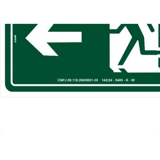 Placa Look 15X25Cm (Saida A Esquerda) - Kit C/5 Pecas Placa Look 15X25Cm (Saida A Esquerda) - Kit C/5 Pecas