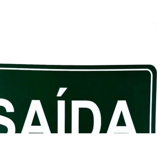 Placa Look 15X25Cm Fotoluminescente(Saida) - Kit C/5 Pecas Placa Look 15X25Cm Fotoluminescente(Saida) - Kit C/5 Pecas
