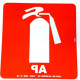 Placa Look 20X20Cm Fotoluminescente(Extintor Agua) - Kit C/5 Pecas Placa Look 20X20Cm Fotoluminescente(Extintor Agua) - Kit C/5 Pecas