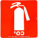 Placa Look 20X20Cm Fotoluminescente(Extintor Co2) - Kit C/5 Pecas Placa Look 20X20Cm Fotoluminescente(Extintor Co2) - Kit C/5 Pecas