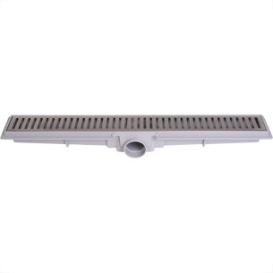 Ralo Linear Com Grelha Inox Luxo Estrela Com Sifao Removivel 5Cm X 50Cm