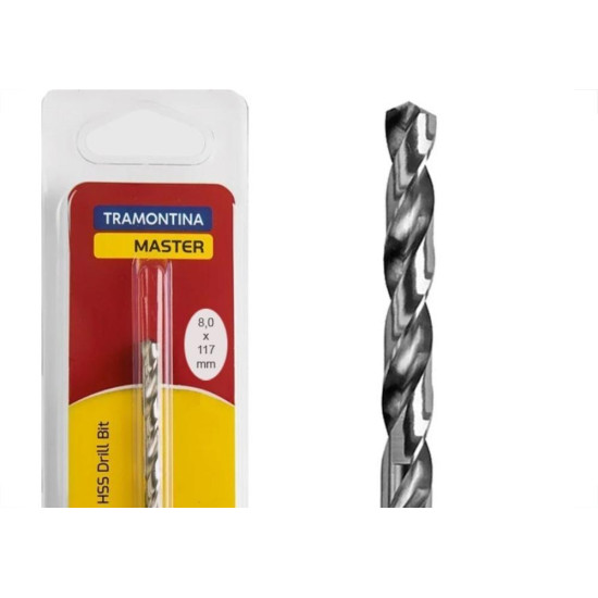 Broca Aco Rapido Tramontina Master 8,0Mm - 43141/138 Broca Aco Rapido Tramontina Master 8,0Mm - 43141/138