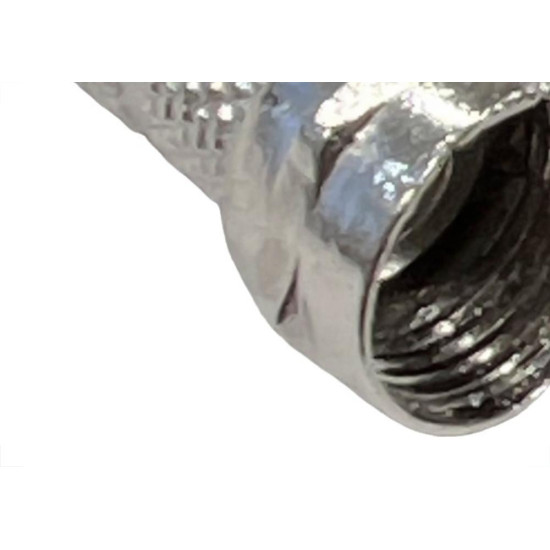 Conector Fio Coaxial Rengave Com Rosca Rg-59 Pacote Com 10 Pecas Conector Fio Coaxial Rengave Com Rosca Rg-59 Pacote Com 10 Pecas