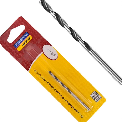 Broca Aco Carbono Madeira Tramontina 3 Pontas 3Mm - 43143/103 Broca Aco Carbono Madeira Tramontina 3 Pontas 3Mm - 43143/103