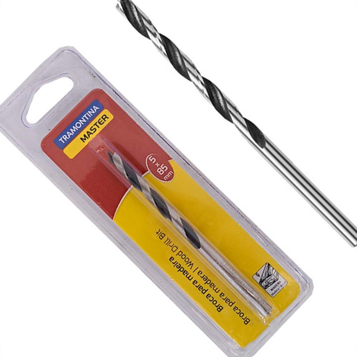 Broca Aco Carbono Madeira Tramontina 3 Pontas 5Mm - 43143/105 Broca Aco Carbono Madeira Tramontina 3 Pontas 5Mm - 43143/105