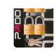 Cadeado Pado Chaves Iguais 20Mm Cartela Com 4 Pecas Cadeado Pado Chaves Iguais 20Mm Cartela Com 4 Pecas