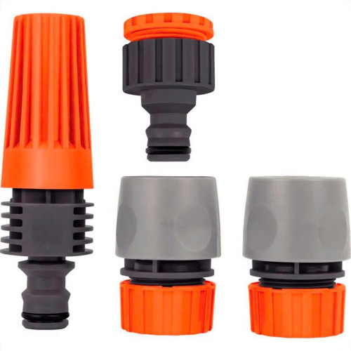 Esguicho Bico Reto Tramontina Engate Rapido + Engate Rosqueado Conjunto Com 4 Pecas - 78580/610 Esguicho Bico Reto Tramontina Engate Rapido + Engate Rosqueado Conjunto Com 4 Pecas - 78580/610