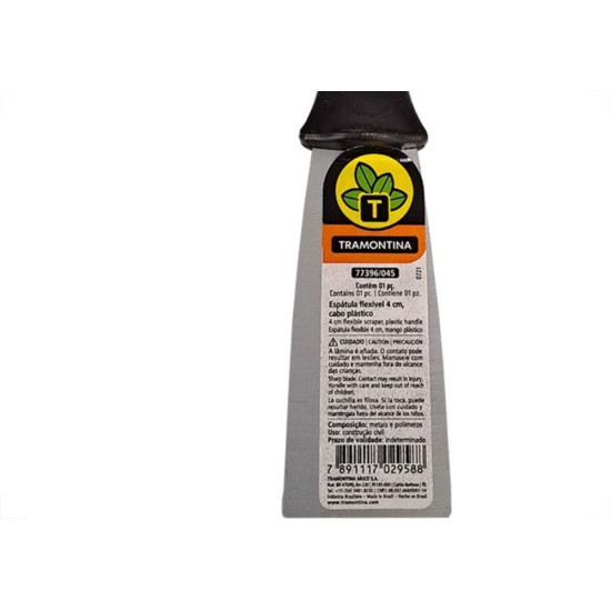 Espatula Tramontina Aco Flexivel Cabo Plastico 4Cm -77396/045