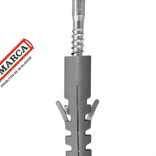 Parafuso Com Bucha 12 Cabeca Chata Reta Pacote Com 50 Pecas Jomarca (6,1 X 65Mm) Parafuso Com Bucha 12 Cabeca Chata Reta Pacote Com 50 Pecas Jomarca (6,1 X 65Mm)
