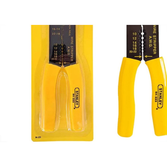 Alicate Descascador De Fios Eletricista Stanley 9'' - 84223