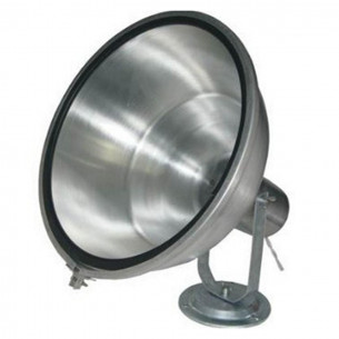 Projetor Aluminio Para Lampada Olivo 200W. Com Vidro