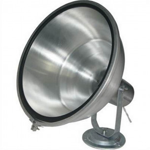 Projetor Aluminio Para Lampada Olivo 300W. Com Vidro