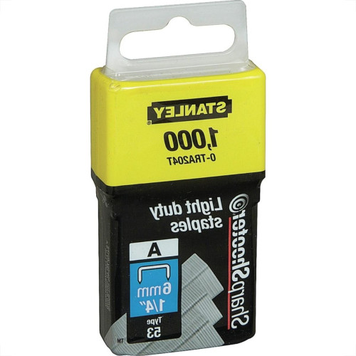 Grampo Para Grampeador Stanley 1/4'' Milheiro - Tra204T Grampo Para Grampeador Stanley 1/4'' Milheiro - Tra204T