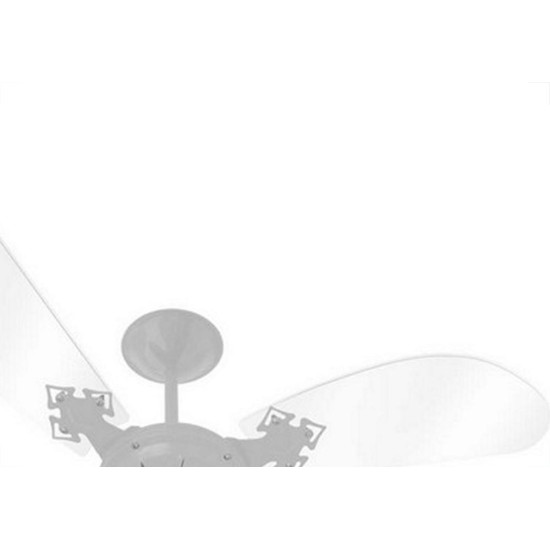 Ventilador Teto Venti-Delta 3 Pas Newcristal Light Branco 127V.