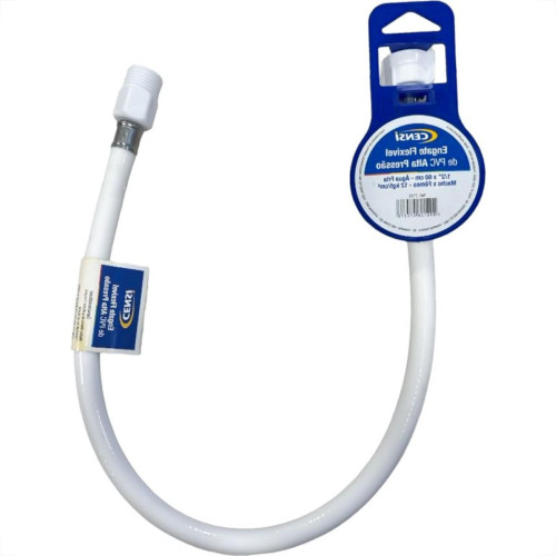 Engate Flexivel Alta Pressao Branco Pvc Censi Para Agua 60Cm - 7122 Engate Flexivel Alta Pressao Branco Pvc Censi Para Agua 60Cm - 7122