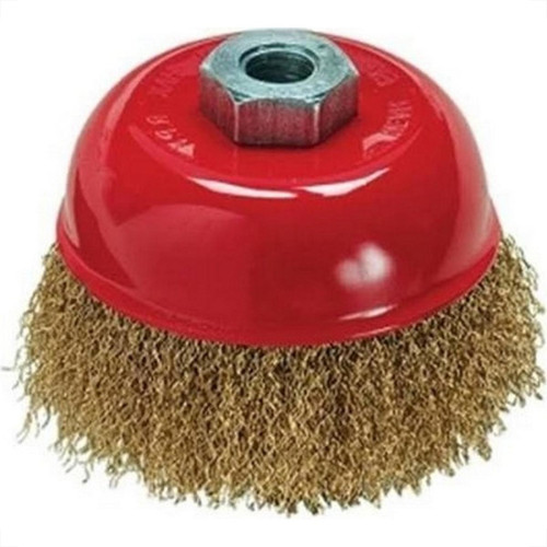 Escova De Aco Copo Para Esmerilhadeira Mtx Rosca 100Mm - M14 Escova De Aco Copo Para Esmerilhadeira Mtx Rosca 100Mm - M14