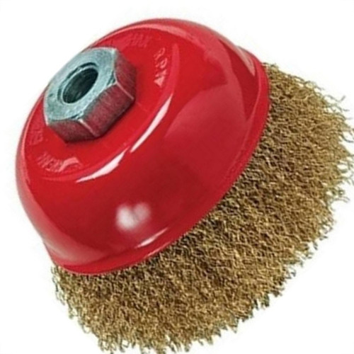 Escova De Aco Copo Para Esmerilhadeira Mtx Rosca 100Mm - M14 Escova De Aco Copo Para Esmerilhadeira Mtx Rosca 100Mm - M14
