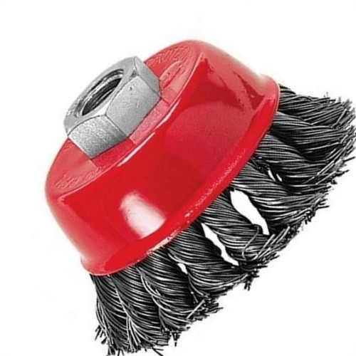Escova De Aco Copo Para Furadeira Mtx Torcida 150Mm Escova De Aco Copo Para Furadeira Mtx Torcida 150Mm
